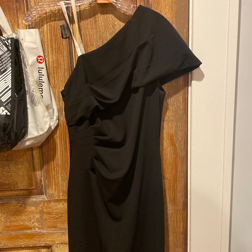 David bridal black formal dress